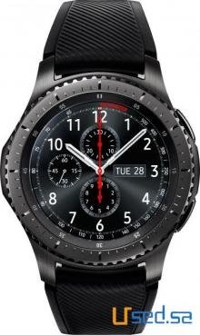 Samsung Gear S3 Frontier Smart Watch - Space Grey, SM-R760   للبيع