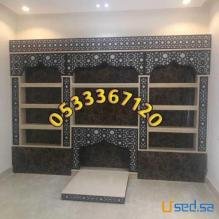 ديكورات مشبات حطب