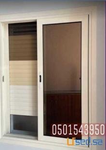 تركيب شبابيك شتر , ابواب المنيوم في جدة , 0501543950