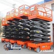 تأجير رافعات مقصية (سيزر لفت / سقالة كهربائية) في جدة